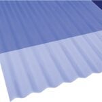 Sun N Rain 106632 Corrugated Roofing Panel, 10 ft L, 26 in W, PVC, Clear Blue Sells in Quantity of 10