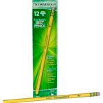 TICONDEROGA 13883 Pencil, Medium Hard Lead, Wood Barrel Sells in Quantity of 6