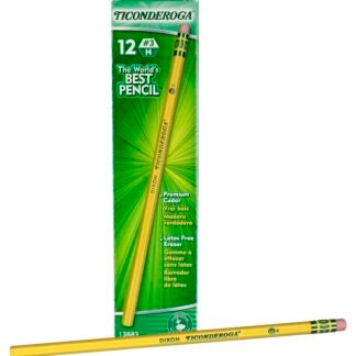 TICONDEROGA 13883 Pencil, Medium Hard Lead, Wood Barrel Sells in Quantity of 6