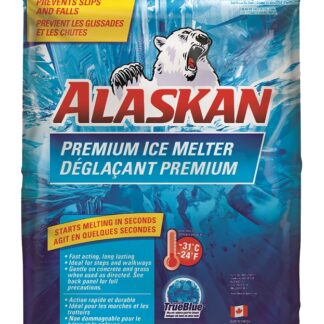 Alaskan 8403621 Premium Ice Melter, Solid, Bluish, Alkaline Odor, 10 kg, Bag