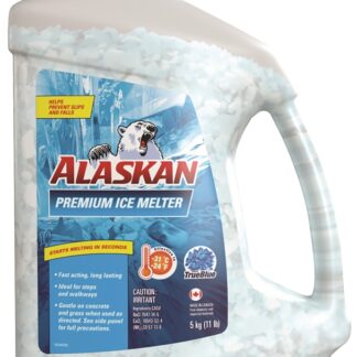 Alaskan 8403500 Premium Ice Melter, Solid, Bluish, Alkaline Odor, 5 kg, Jug Sells in Quantity of 4