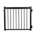 Regal ASGP-TB Narrow Pickets Gate Kit, 48 in W, 42 in H, Aluminum, Textured Black, Powder-Coated