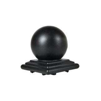 Regal DPC-B-TB Decorative Post Cap, Ball, Aluminum, Textured Black, Powder-Coated