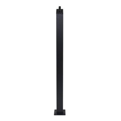 Regal ILSP-TB In-Line Stair Post, Aluminum, Textured Black, Powder-Coated