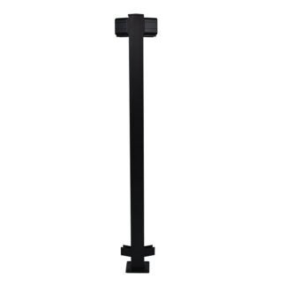 Regal RP45-TB 45 deg Angle Post, Aluminum, Textured Black, Powder-Coated