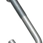 National Hardware 2195BC Series N232-975 J-Bolt, 1/2-13 Thread, 3 in L Thread, 6 in L, 425 lb Working Load, Steel, Zinc