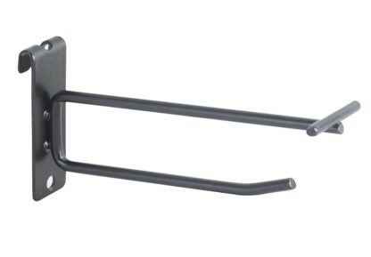 ProSource DR4CA Double Display Hook, Steel, Black Sells in Quantity of 40