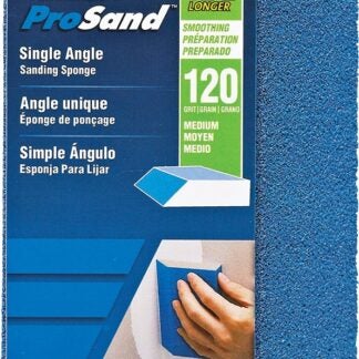 NORTON ProSand 82067 Sanding Sponge, 4-1/2 in L, 3-1/2 in W, 120 Grit, Medium, Aluminum Oxide Abrasive