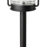 Boston Harbor 27093 Solar Stake Light, Ni-MH Battery, AA Battery, 1-Lamp, LED Lamp, Metal/Glass/Plastic Fixture, Black