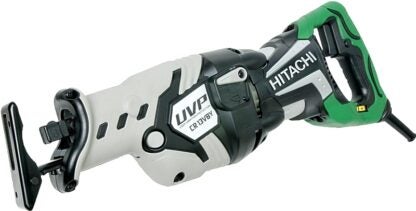 Hitachi CR13VBY Reciprocating Saw, 12 A, 5 in Cutting Capacity, 1-1/4 in L Stroke, 0 to 3000 spm, Reversible Blade