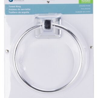 Boston Harbor CSC 8586-3L Towel Ring, 5-7/8 in Dia Ring, Wall Mounting