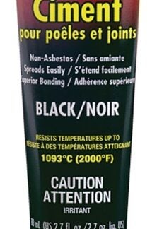 Imperial KK0075 Stove and Gasket Cement, 80 ml, Tube, Black