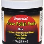 Imperial KK0059 Stove Polish, Paste, Opaque Black, Neutral Oil, 6 fl-oz Jar