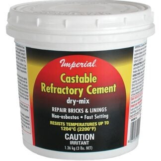 Imperial KK0062 Refractory Cement, Solid, Light Brown, 12 lb Tub