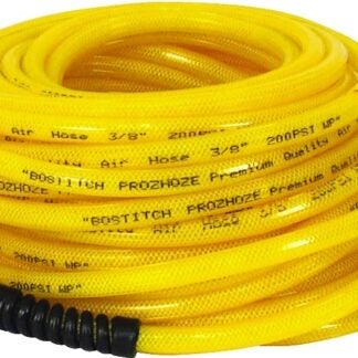 Bostitch PRO-3850 Air Hose, 3/8 in OD, 50 ft L, MNPT, 300 psi Pressure, Polyurethane, Yellow