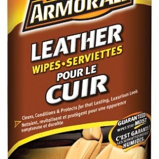 Armor All 10856 Leather Wipes, Effective to Remove: Dirt, Soil, 20-Wipes