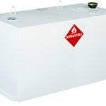 Jobox 484000 Transfer Tank, 96 gal Capacity, Steel, White