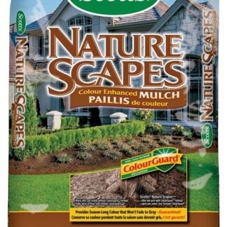 Scotts Nature Scapes 88656750 Color Enhanced Mulch, Solid, Deep Forest Brown, 42.5 L Bag