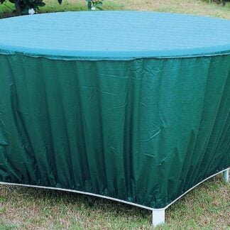 Seasonal Trends CVRA-RT-D Table Cover, 53 in L, 53 in W, 24 in H, Vinyl, Green