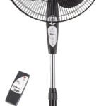 PowerZone SP2-18ARY Stand Fan, 120 V, 0.54 A, 90 deg Sweep, 18 in Dia Blade, 3-Blade, Plastic Blade, Black