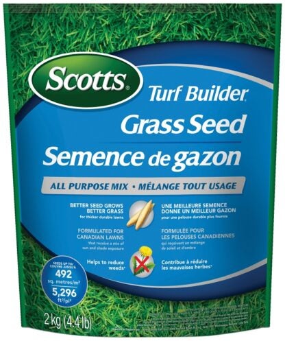 Scotts 20237 Grass Seed, All-Purpose, 2 kg Pack