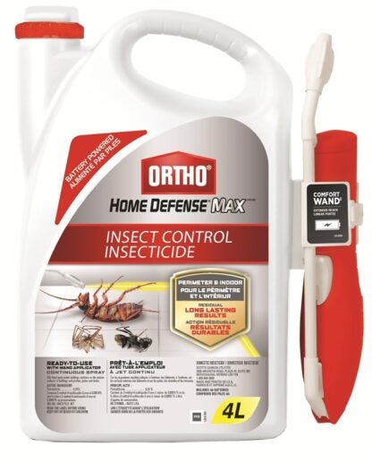 Ortho Home Defense MAX 30387 Insect Control with Wand Applicator, 4 L Bottle