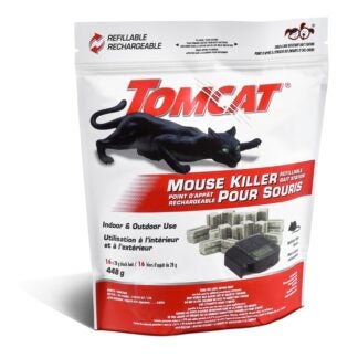 Tomcat 366305 Mouse Killer Refillable Bait Station, 28 g Bait