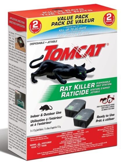 Tomcat 0364705 Disposable Bait Station, 10 Rats Bait