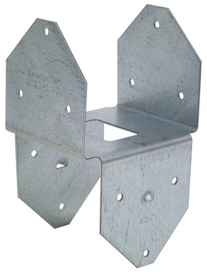 Simpson Strong-Tie BCS Series BCS2-2/4Z Post Cap, 2 to 2 x 4 in Post/Joist, Steel, ZMAX Sells in Quantity of 20