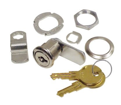 Les Ind Capitol 9780U-14-11 1/2IN Lock, Cam Lock, Nickel