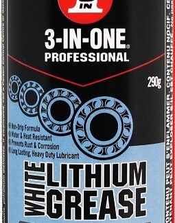 3-In-One 01142 Lithium Grease, 290 g, Aerosol Can, White