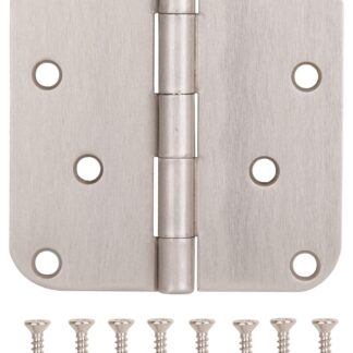 ProSource 20348SNX Door Hinge, Steel, Satin Nickel, Loose Pin, 180 deg Range of Motion, Screw Mounting