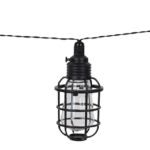 Boston Harbor 27099 Solar String Lantern Light, Ni-MH Battery, AA Battery, 10-Lamp, LED Lamp, Plastic Fixture, Black