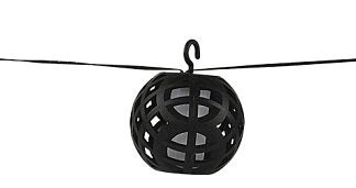 Boston Harbor 27100 Solar Dancing Flame Rattan Ball String Light, Ni-MH Battery, AA Battery, 10 per Ball-Lamp, LED Lamp