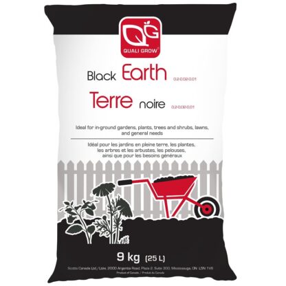 Quali Grow Black Earth 71225110 Topsoil, 9 kg Bag