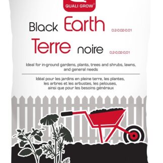 Quali Grow Black Earth NOIQG50PC Garden Soil, 50 L Bag