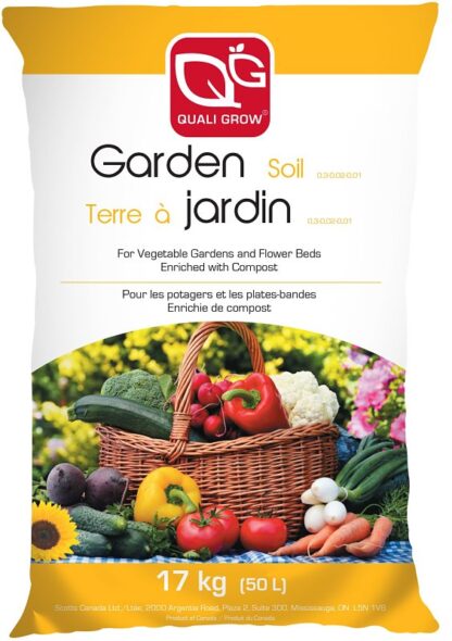 Quali Grow 70391900 Garden Soil, 9 sq-ft Coverage Area, 50 L Bag