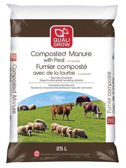 COMPOSTED MANURE W/PEAT 25L