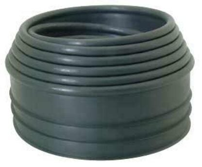 DCN Inter 4100BK Lawn Edging, 20 ft L, 4-3/8 in H, Polyethylene, Black