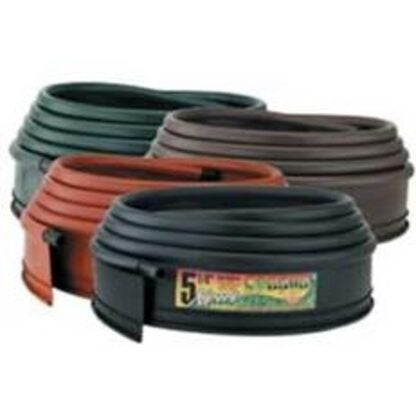 DCN Xpert 5600BKNS Lawn Edging, 20 ft L, 5-1/4 in H, Polyethylene, Black