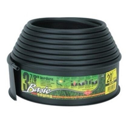 DCN 5200-36/20 Lawn Edging, 20 ft L, 3-7/8 in H, Cone, Polyethylene, Black