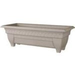 DCN 1427-30 Patio Planter, 8-3/4 in H, 11 in W, Rectangular, Thermoplastic, Granite Sells in Quantity of 6