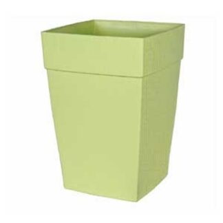 DCN 3508-34 Vertical Planter, 12 in H, 8 in W, 8 in D, Plastic, Green, Textured