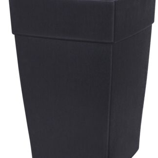 DCN 3508-36 Vertical Planter, 12 in H, 8 in W, 8 in D, Plastic, Black, Textured