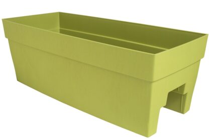 DCN 3527-34 Planter, 9-1/2 in H, 27 in W, 11-3/4 in D, Rectangular, Plastic, Green, Textured