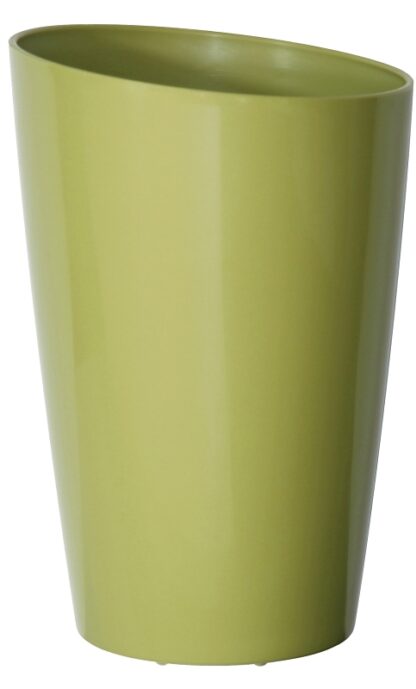 DCN 2213-81 Planter, 13 in Dia, 19-1/2 in H, Plastic, Avocado, Gloss