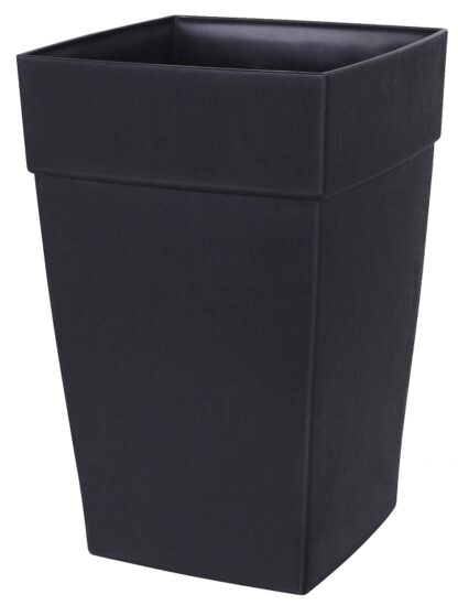 DCN 3516-36 Planter, 24 in H, 16 in W, Thermoplastic, Black