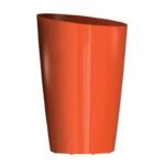 DCN 2209-40 Planter, 9 in Dia, 13-1/2 in H, Orange