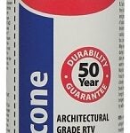 Red Devil 0117CA Silicone Sealant, White, 9 oz Cartridge