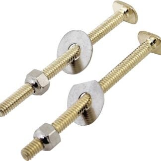 ProSource PMB-229 Bolt Set, Steel, Brass, For: Use to Attach Toilet to Flange